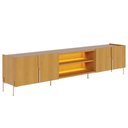 Ver imagem 3 de Rack Tv 85 Pol 237cm com Led Gior Naturale C05 - Mpozenato