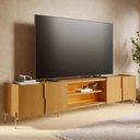 Ver imagem 7 de Rack Tv 85 Pol 237cm com Led Gior Naturale C05 - Mpozenato