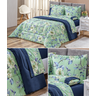 Kit edredom king size 03 peças dupla face 280cm x 240cm deixe sua cama elegante - 4