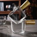 Ver imagem 2 de 5 Molheiras Lyor de Vidro 100ml Cabo de Bambu Restaurante Cremeira Caldas Molhos