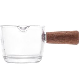 5 Molheiras Lyor de Vidro 100ml Cabo de Bambu Restaurante Cremeira Caldas Molhos - 6