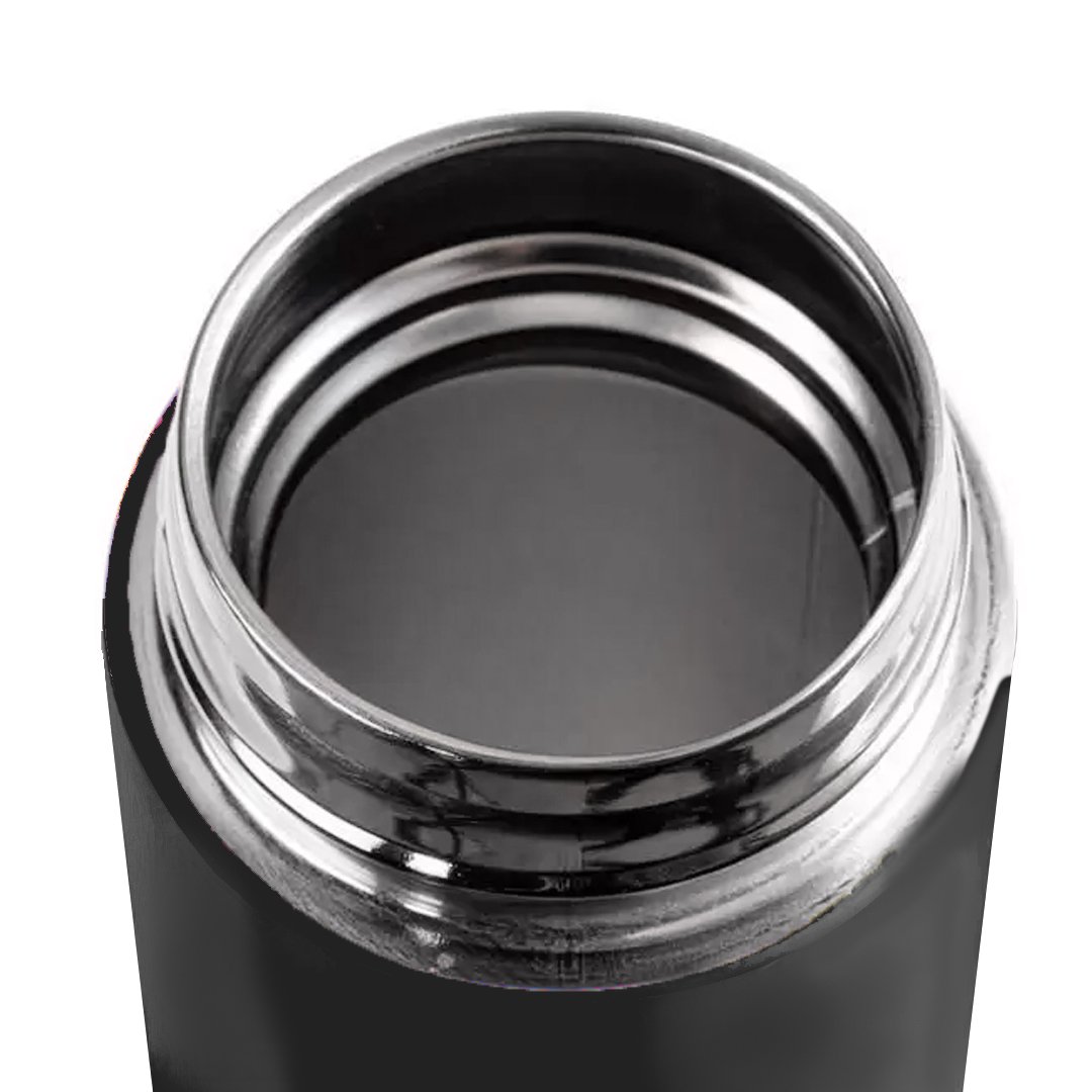 Garrafa Térmica Inteligente De Inox 500ml Tampa C/Sensor De Temperatura Led Água Café Chá - Preto - 5