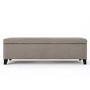 Ver imagem 3 de Recamier Bau Veneza 1,40m Suede Bege - Clique Decor Clique decorações