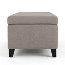 Ver imagem 5 de Recamier Bau Veneza 1,40m Suede Bege - Clique Decor Clique decorações
