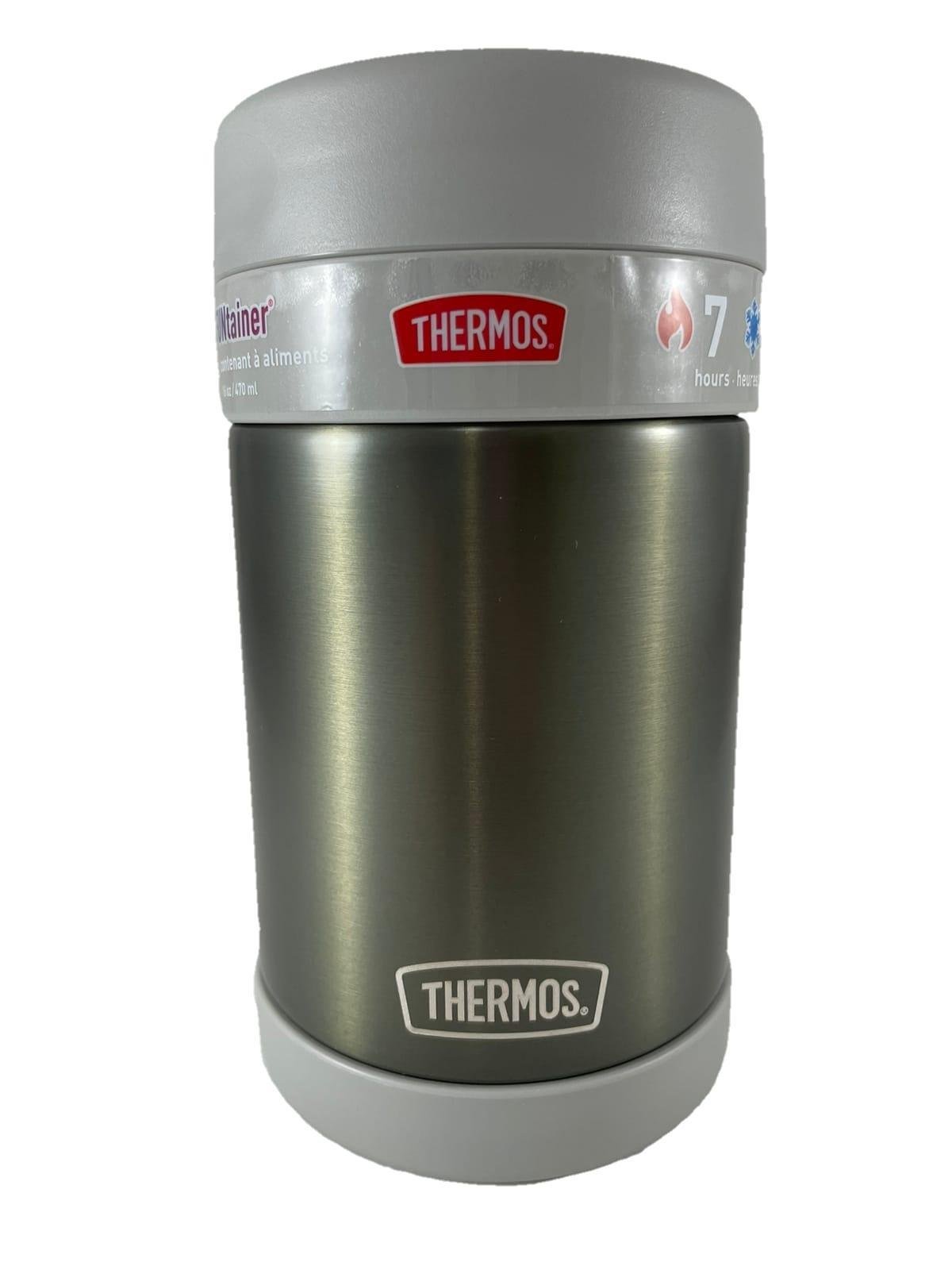 Pote Térmico Marmita Thermos Comida Andes Cinza Colher 470ml