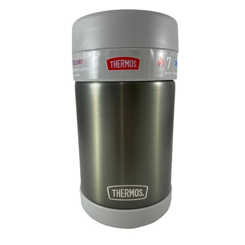 Pote Térmico Marmita Thermos Comida Andes Cinza Colher 470ml