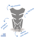 Ver imagem 4 de Protetor de Tanque Adesivo Moto Yamaha Mt03 Preto Cobra Motoparts Protetor de Tanque Adesivo Moto Ya