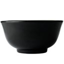 Ver imagem 2 de Tigela Pequena de Porcelana 240ml Oriental Preta 11cm Germer Sopa Missô Shimeji