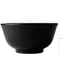 Ver imagem 1 de Tigela Pequena de Porcelana 240ml Oriental Preta 11cm Germer Sopa Missô Shimeji