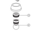 Ver imagem 3 de Porca União Cromada Ranhurada para Chuveiro Deca Antigos Esfera Articulador 27mm - 4040010ant Chuvei