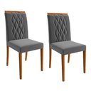 Ver imagem 4 de Mesa para Sala de Jantar Helena 210 X 100 Cm e 8 Cadeiras Juliana Cimol Nature/off White/madeira/jol
