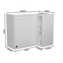 Ver imagem 4 de Armário Aéreo de Canto 100% MDF Cozinha Sevilha Branco
