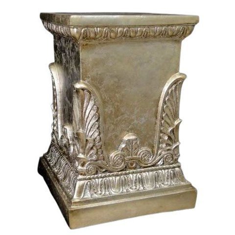 Coluna Decorativa Entalhada a Mão Notre Dame - 78x48cm
