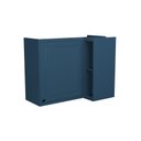 Ver imagem 3 de Armário Aéreo de Canto 100% MDF Cozinha Sevilha Azul
