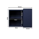Ver imagem 5 de Armário Aéreo de Canto 100% MDF Cozinha Sevilha Azul