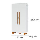 Ver imagem 4 de Armário Multiuso 100% Mdf 2 Portas C/ Chave Londres Branco