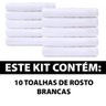 Kit 10 Toalhas Rosto 50x80cm Salão Beleza Santista - 2