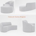 Ver imagem 3 de Sofá de Canto Mavie 3 Lugares com Chaise 230cm Cinza Bouclé Sallar Home