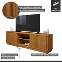 Ver imagem 4 de Rack para Tv de até 75 Polegadas 2 Portas 2 Nichos Burgos