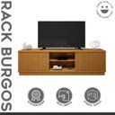 Ver imagem 2 de Rack para Tv de até 75 Polegadas 2 Portas 2 Nichos Burgos