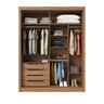 Guarda-Roupa Casal 2 Portas Correr Montclair 100% MDF 4 Gavetas Portas Dupla Face - 5