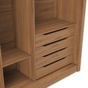 Ver imagem 6 de Guarda-Roupa Casal Grande com 3 Portas de Correr e 8 Gavetas Montclair 100% MDF