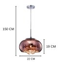 Ver imagem 4 de Luminaria Bacia Cobre Pendente Metal e Cristais K9 Legítimos com Lâmpada G9 Led 3000k Bivolt