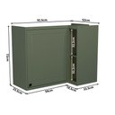 Ver imagem 4 de Armário Aéreo de Canto 100% MDF Cozinha Sevilha Verde