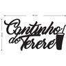 Painel Decorativo Cantinho Do Tererê Em Mdf Preto Fosco - 3