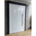 Ver imagem 3 de Porta Pivotante 2,40x1,50 Lambril Duplo Aluminio Branco Linha 45 Gold