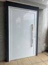 Ver imagem 3 de Porta Pivotante 2,40x1,50 Lambril Duplo Aluminio Branco Linha 45 Gold