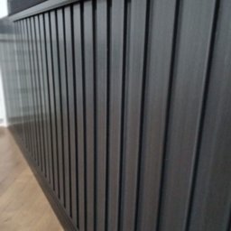 Painel Ripado de Pvc 25 Cm X 2,70 Metros Régua Cor:relevo Preto - 2