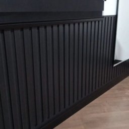 Painel Ripado de Pvc 25 Cm X 2,70 Metros Régua Cor:relevo Preto - 4
