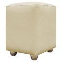 Ver imagem 5 de Puff Decorativo Quadrado Penteadeira Urban - Bege-bege Corino
