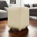 Ver imagem 1 de Puff Decorativo Quadrado Penteadeira Urban - Bege-bege Corino