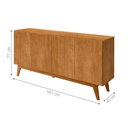 Ver imagem 3 de Buffet Moderno Shaktar 4 Portas Nature