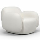 Ver imagem 6 de Poltrona Decorativa Orgânica para Sala Living Valley P07 Prime Bouclê Cru - Lyam Decor