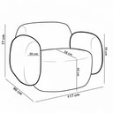 Ver imagem 5 de Poltrona Decorativa Orgânica para Sala Living Valley P07 Prime Bouclê Cru - Lyam Decor