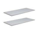 Ver imagem 3 de Kit 02 Prateleiras em Mdf 15mm Branco 10x80cm sem Suporte Fixação