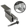 Fixador Grampo Final End Clamp Regulável Placa Painel Solar Alumínio e Inox | Perfil Master - 1