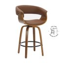 Ver imagem 6 de Kit com 5 Banquetas Base Madeira Baixa Betim