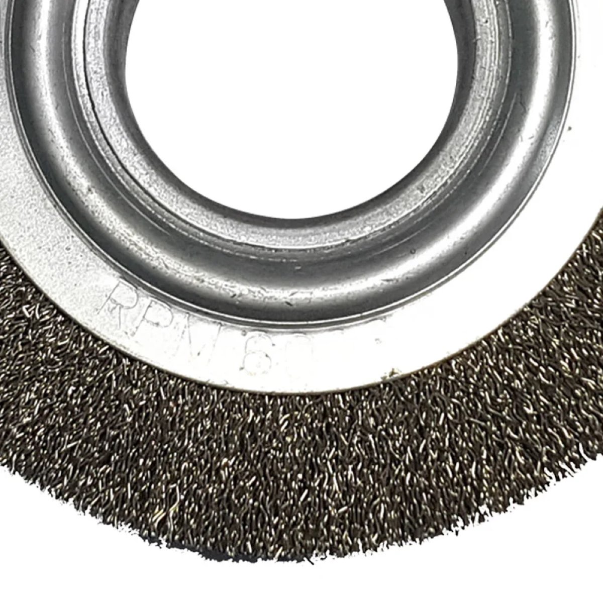 Escova De Aço Carbono Circular 6  X 1/2  Polegadas Ondulada - 4