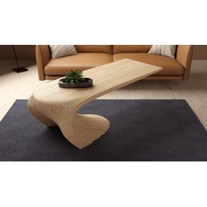 Mesa de Centro de Sala Ripada Paramétrica