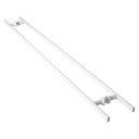 Ver mais imagens de Puxador de Porta Branco Vidro Pivotante Madeira 120cm M.s