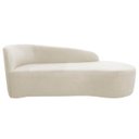 Ver imagem 3 de Kit Divã Recamier Orgânico França 140cm Lado Direito e 2 Poltronas Amore Bouclé