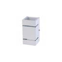 Ver imagem 1 de Arandela Katarina de 8cm 2 Frisos - Interna e Externa:branco