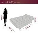 Ver imagem 3 de Sofá Cama Reclinável 3 Lugares Laila