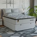 Ver imagem 7 de Cama Box Baú Viúva + Colchão Comfort Class Pillow Top Branco/suede Branco