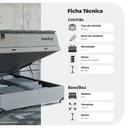 Ver imagem 3 de Cama Box Baú Viúva + Colchão Comfort Class Pillow Top Branco/suede Branco