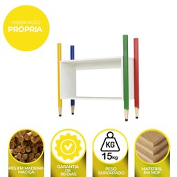 Aparador Organizador Infantil Decorativo Lápis de Cor:colorido - 4